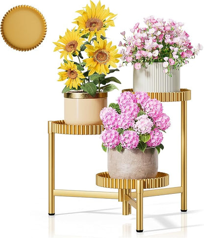 Stand Plants, 3 Tier Metal Corner Plant Stands by Unknown