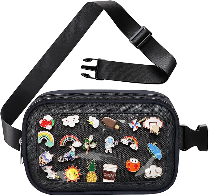 Pin Bag Fanny Pack, Ita Bag Storage Pins Crossbody Belt Bags by PainZieteg