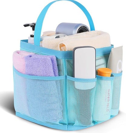 EUDELE Mesh Shower Caddy Portable, 8-Pocket Large Capacity, Quick Dry, Easy by EUDELE