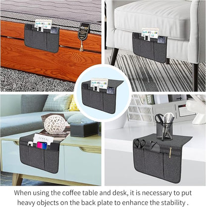 Bedside Caddy Bedside Storage Organizer Magazine Phone Tablet iPad Remote Holder - Image 5