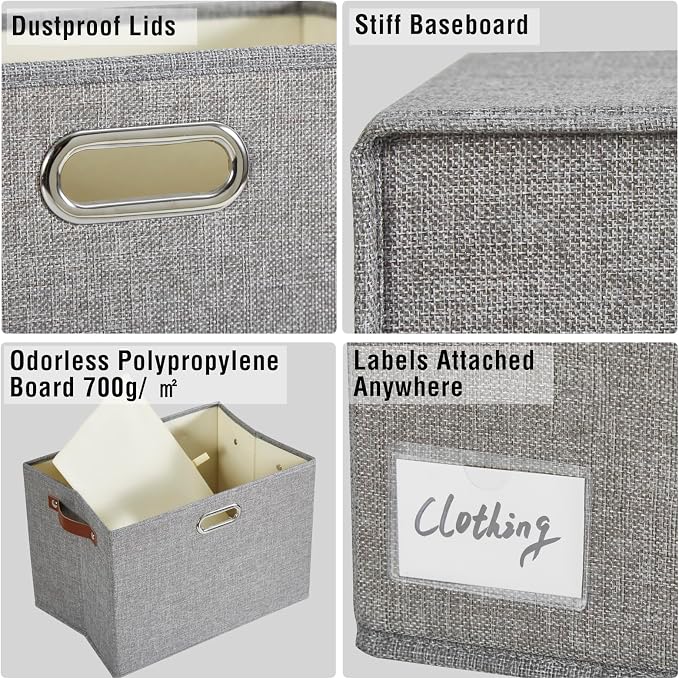 17" Large Collapsible Storage Bins - Image 5