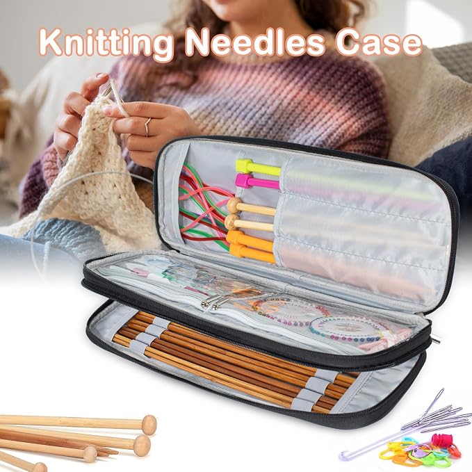 Knitting Needles Case, Knitting & Crochet Accessory Organizer - Image 6