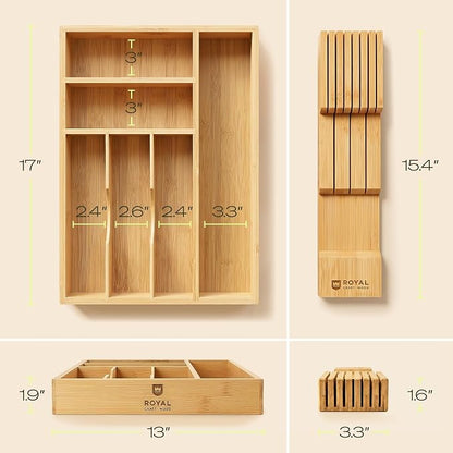 Drawer Organizer with Knife Block - Image 2