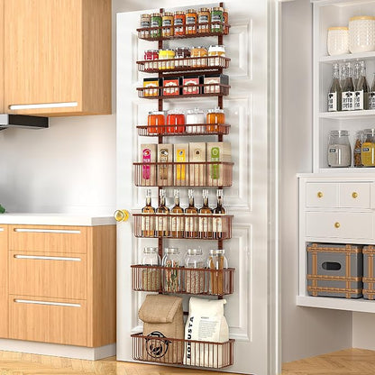Moforoco Over The Door Pantry Organizer, Pantry Door Organizer Shelves by MOFOROCO