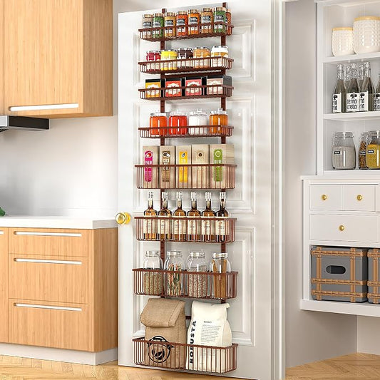 Moforoco Over The Door Pantry Organizer, Pantry Door Organizer Shelves by MOFOROCO