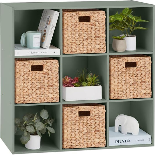 Best Choice Products Kids Bookcase 9-Cube Storage Organizer, 11in Shelf Opening by Unknown
