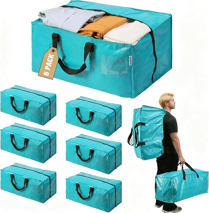 WORKPRO 6 Pack Extra Large Moving Bags by WORKPRO