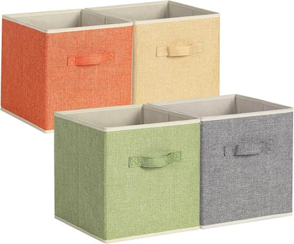 Storage Cube Organizer Bin 10.5" x 10.5" x 11" Large Boxes Fabric Basket - Image 7