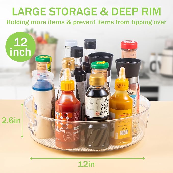 2 Pack Lazy Susan Cabinet Organizer - Image 3
