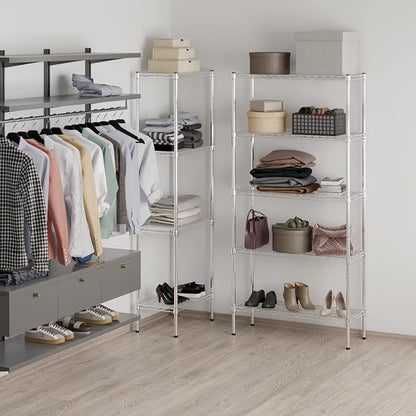 14" Deep x 36" Wide x 74" Height Wire Shelving Kit | 5-Tier | NSF Commercial - Image 7