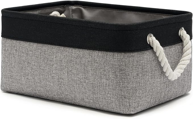 13.8x9.8x6.7 Inch Fabric Small Storage Bins by VQRTEXAStorageBasket