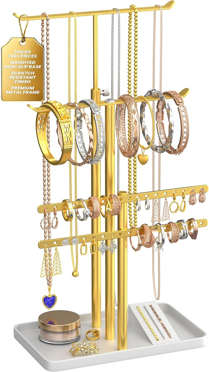 Jewelry Tower Stand Organizer for Women by SoCalButtercup