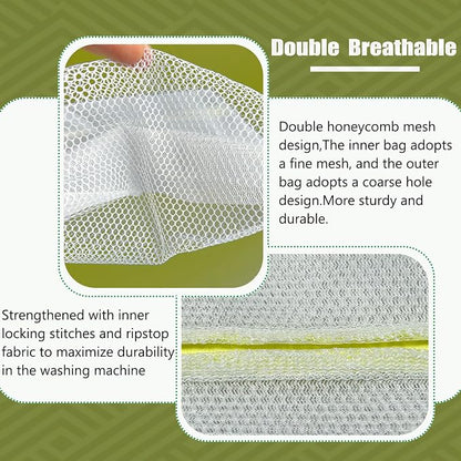 10 Pcs Laundry Bags Mesh Wash Bags, Premium Durable Double-Layer Honeycomb Mesh - Image 2