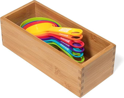 Lipper International Bamboo Wood Utensil Holder Storage Box - Image 6