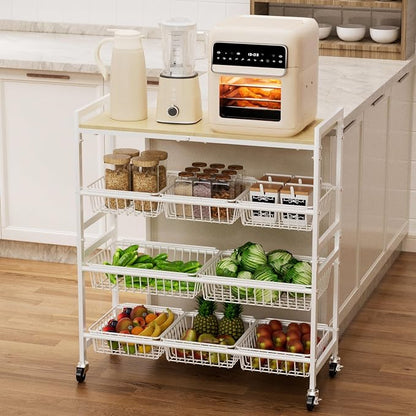 Cinati 4-Tier Utility Kitchen Cart by Cinati