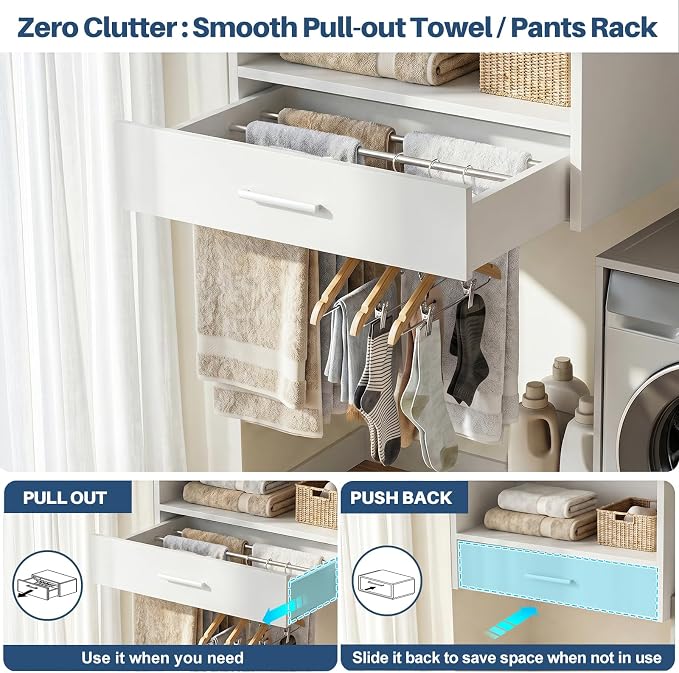 Armocity 60" Wall Mounted Laundry Room Organization - Image 5