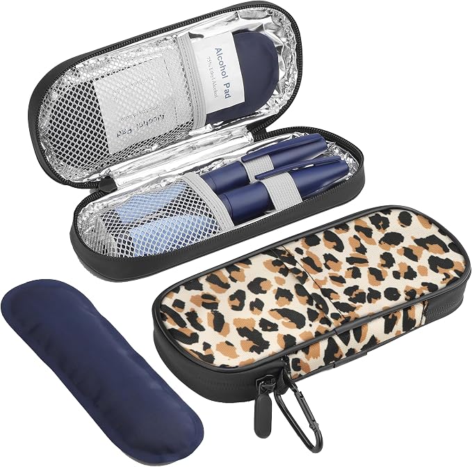 Insulin Cooler Travel Case Diabetic Medication Insulated Cool Organizer by Gelozid