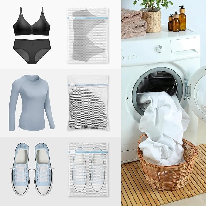 Laundry Bags for Delicates, Honeycomb Mesh, 12 x 16 Inches - Image 3
