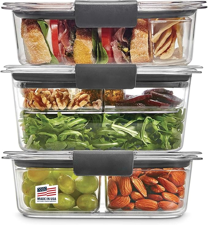 Rubbermaid Brilliance BPA-Free 3 Set Food Storage Containers by Rubbermaid