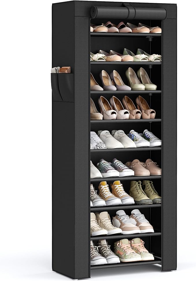 SONGMICS 10-Tier Shoe Rack, Shoe Storage Cabinet by Unknown