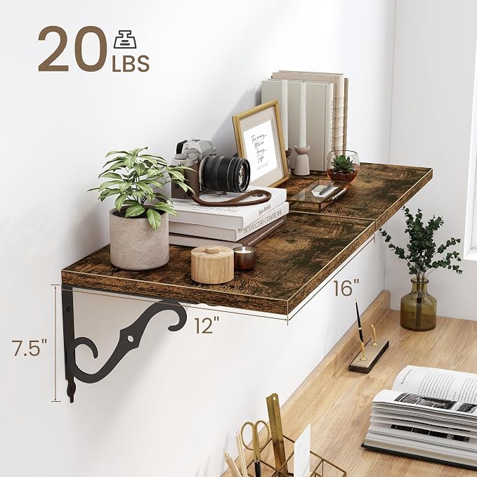 16 Inch Deep Floating Shelves for Wall, 12 Inch Deep Floating Shelf - Image 3