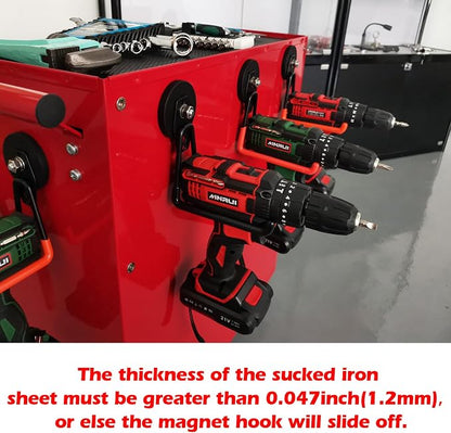 ULIBERMAGNET Magnetic Power Tool Organizer, Cordless Drill Garage Hook Heavy - Image 5
