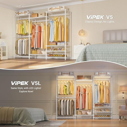 VIPEK V5 Portable Closet Wardrobe Heavy Duty Clothes Rack, Freestanding - Image 3