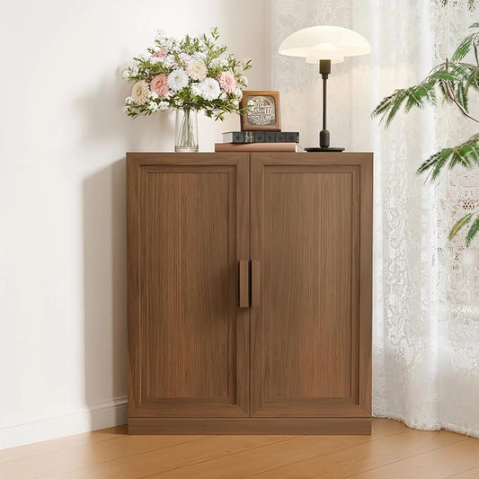 Casaphoria Farmhouse Corner Cabinet, Wooden Corner Storage Cabinet by Casaphoria