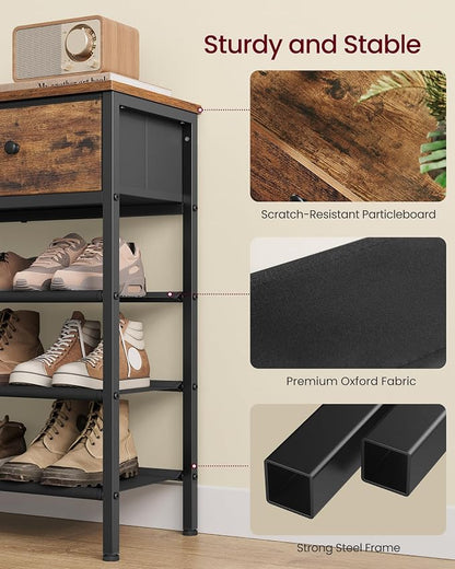 VASAGLE Shoe Rack, 4 Tier Shoe Storage Rack - Image 5