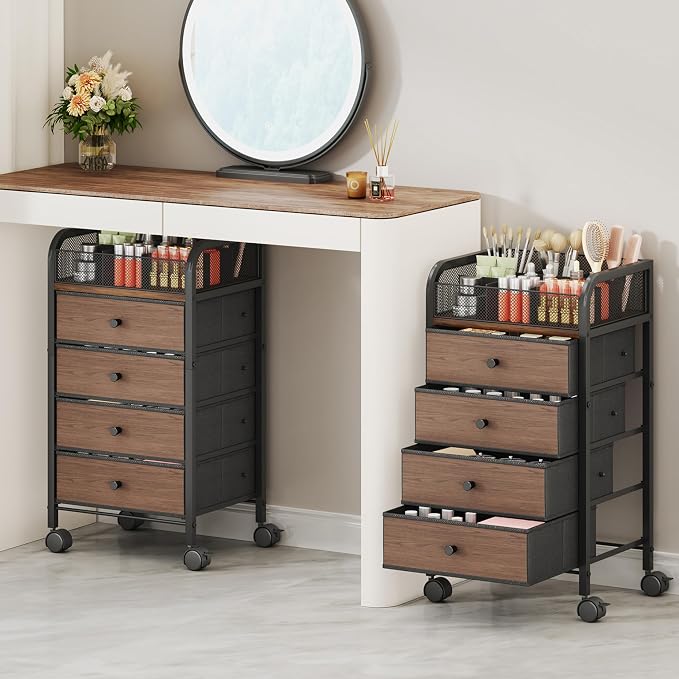 SWTYMIKI Rolling Makeup Organizer Cart by SwtyMiki-TidyHomeSweetLife