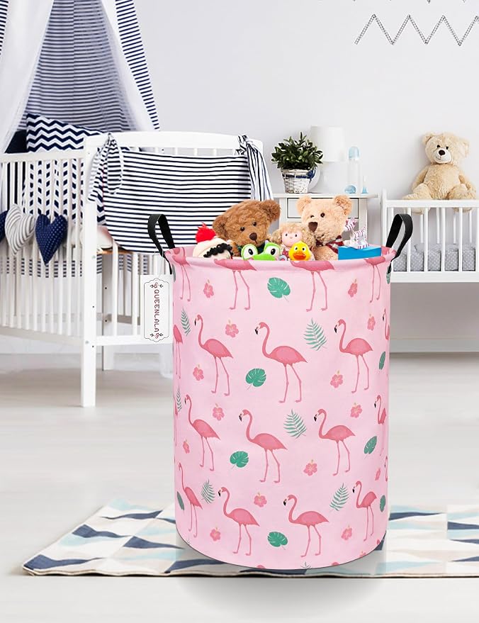 QUEENLALA Large Storage Basket, Laundry Hamper/Bathroom/Home Decor/Collapsible - Image 4