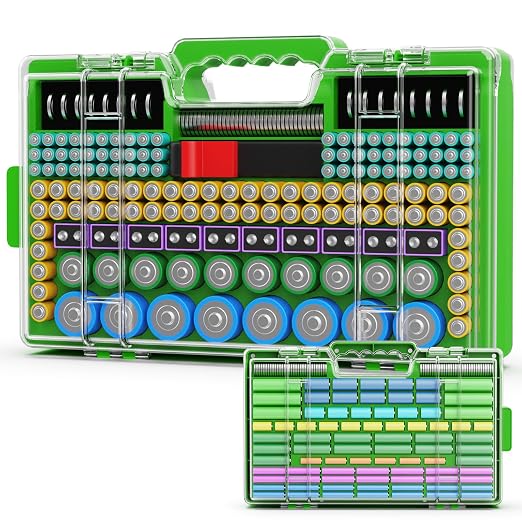 Battery Organizer Storage Holder Box Case by Narotood