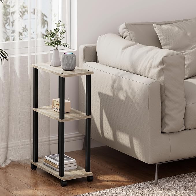 TUTOTAK Small Side Table, Narrow End Table, Bedside Table, Couch Side Table - Image 2