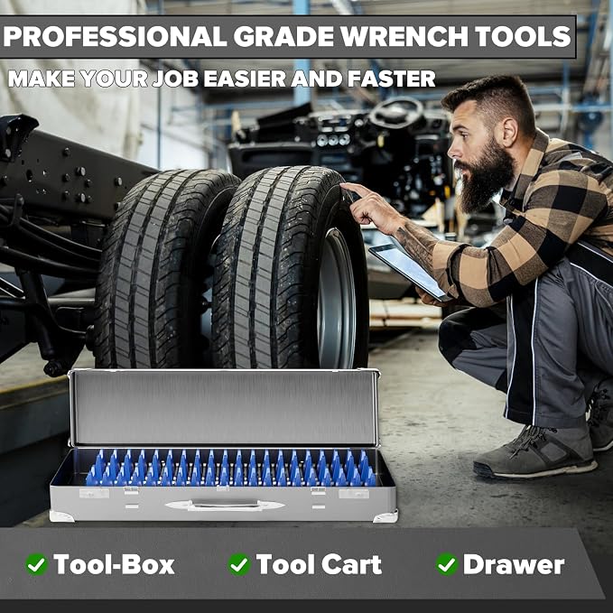40PCS Magnetic Wrench Organizer Holder - Image 9