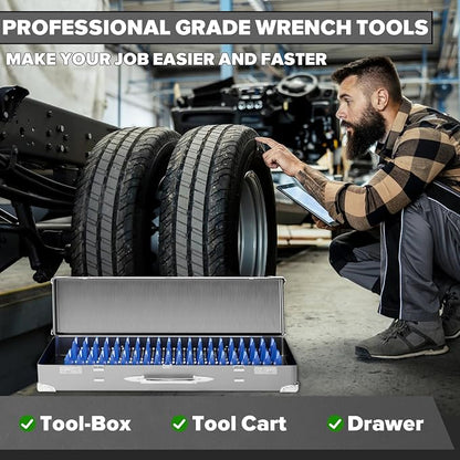 40PCS Magnetic Wrench Organizer Holder - Image 9