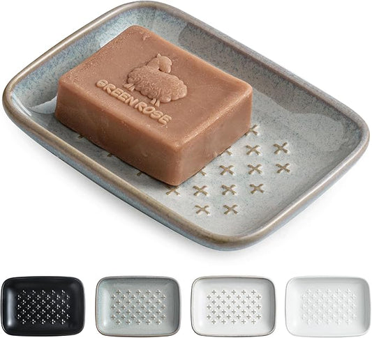 Gomakren Soap Dish, Shower Soap Holder, Ceramic Soap Dishes by Gomakren