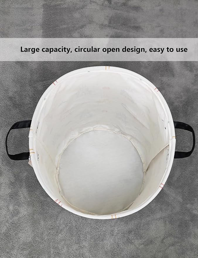 QUEENLALA Large Storage Basket, Laundry Hamper/Bathroom/Home Decor/Collapsible - Image 7
