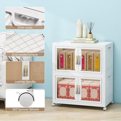 Large Clear Stackable Storage Bins - Image 4