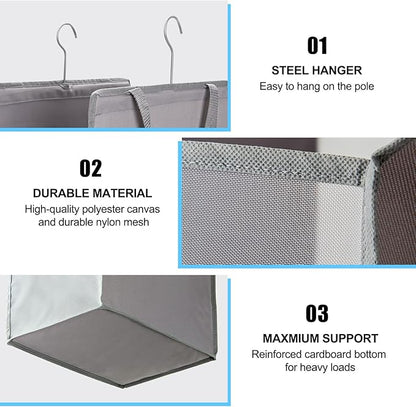 Fentec Hanging Laundry Hamper, Hanging Laundry Basket, Slim Laundry Hamper Bag - Image 5