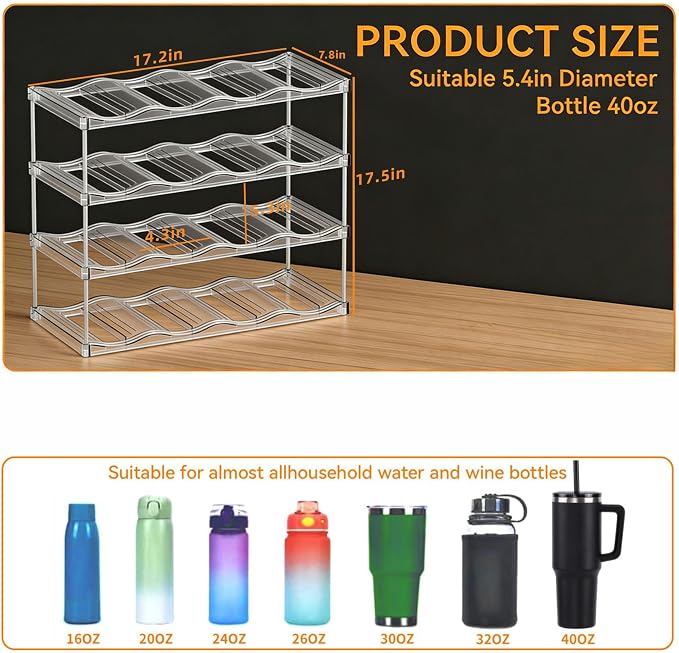 Stackable Water Bottle Organizer - Image 3