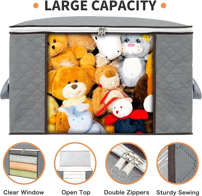 combocube 3 Pack Closet Organizers and Storage Containers, Clothes Storage Bins - Image 3