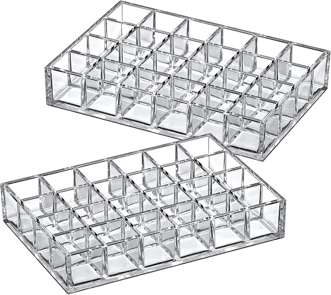 Amazing Abby - Allure - 2-Pack 24-Slot Acrylic Lipstick Organizer, Lipstick - Image 4