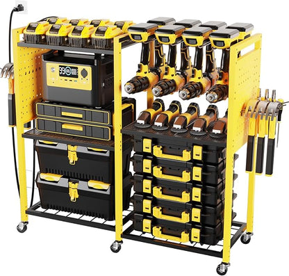 Heavy-Duty Power Tools Organizer Cart by Goyappin