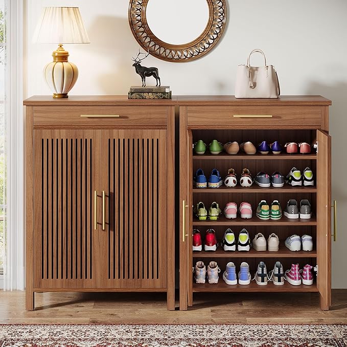 Tribesigns Shoe Cabinet, 5-Tier Shoe Storage Cabinet - Image 4