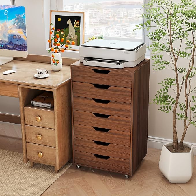 Giantex 7-Drawer Storage Cabinet, Mobile File Organizer - Image 2