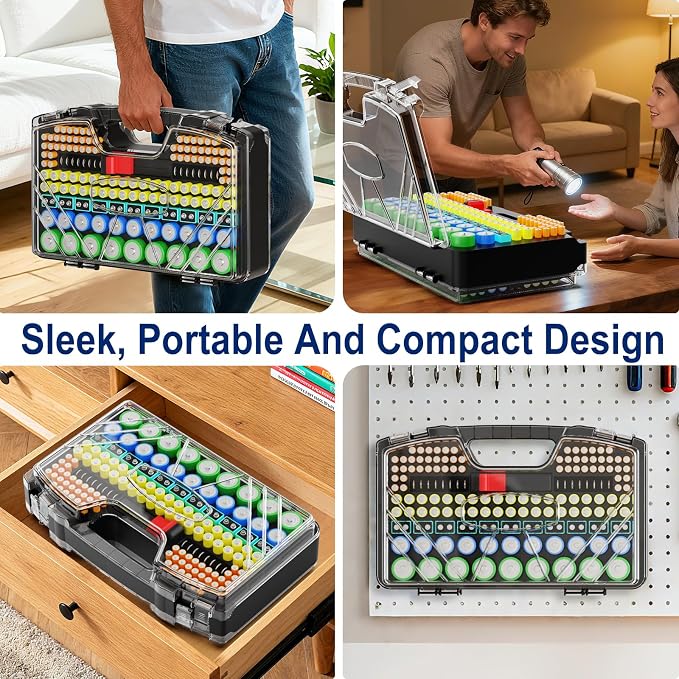 Battery Organizer Storage Holder Box Case - Image 7