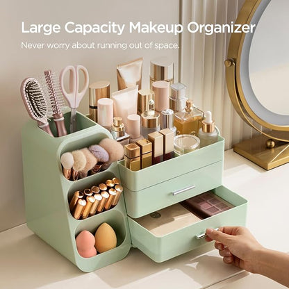 HBlife Makeup Organizer with Brush Holder - Image 4