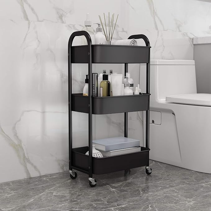 3-Tier Rolling Utility Cart - Image 6