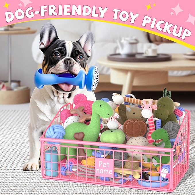 Kaiferty Indestructible Dog Toy basket, Medium Toy Box - Image 3