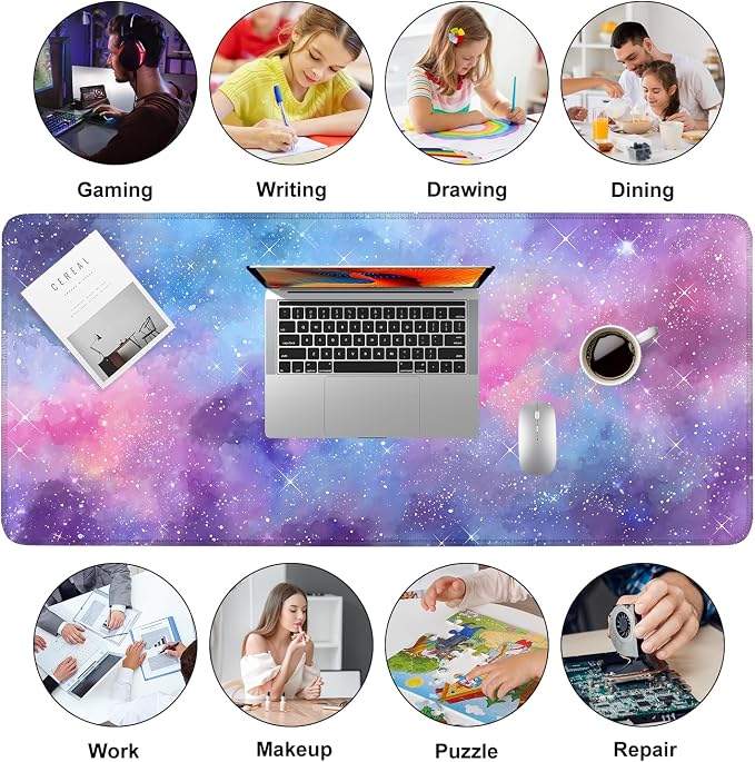 Galaxy Mouse Pad Large, Extended Gaming Desk Mat – 335.43 x 15.75 in – - Image 9